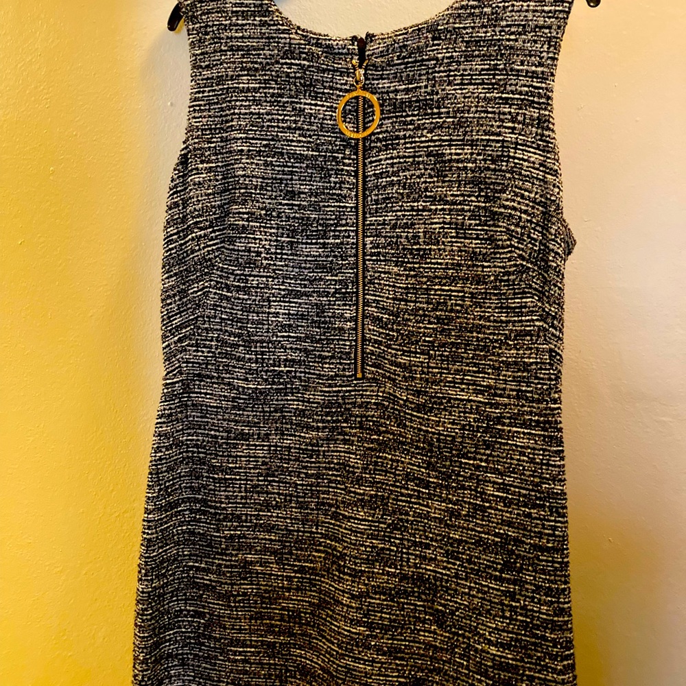 Midi Calvin Klein Sheath with gold ornament zipper